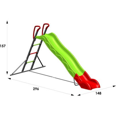 Toboggan HALVAR TRIGANO 2,63 m. 3-12 ans.