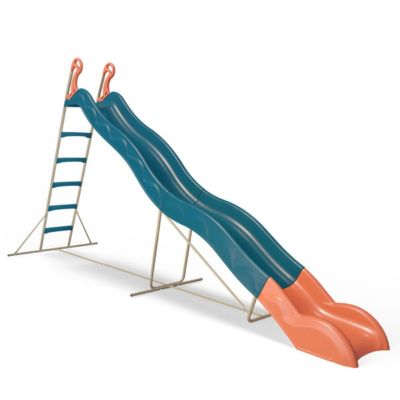 Toboggan Valou 3,80 m bleu enfants 3 12 ans Trigano