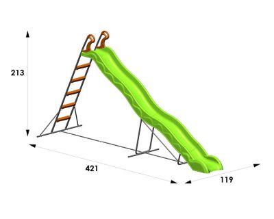 Toboggan VALOU TRIGANO 3,80 m. 3-12 ans.