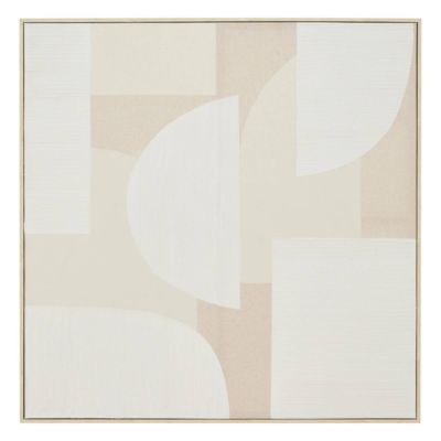 Toile 3D Bhavik beige 90x90cm - Atmosphera