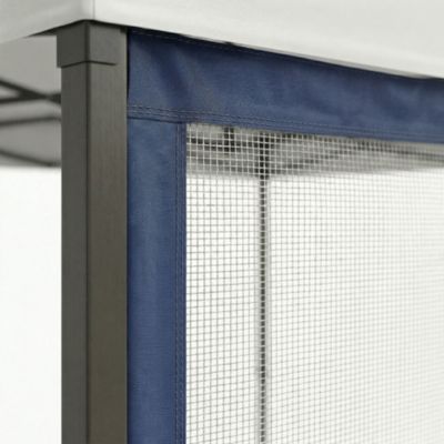 Toile anti-insectes pour tonnelle Frankystar Blue 300x200 cm avec scratch
