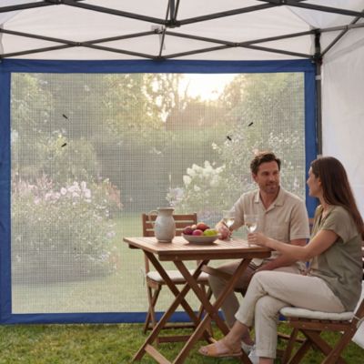 Toile anti-insectes pour tonnelle Frankystar Blue 300x200 cm avec scratch
