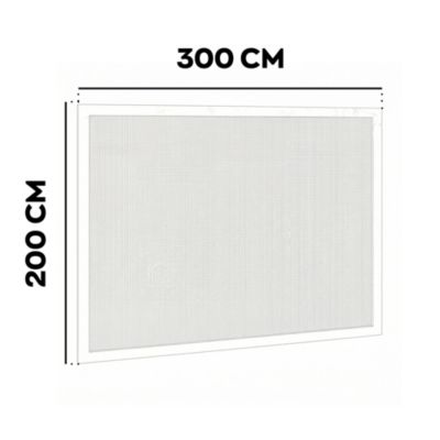 Toile anti-insectes pour tonnelle Frankystar Blue 300x200 cm avec scratch