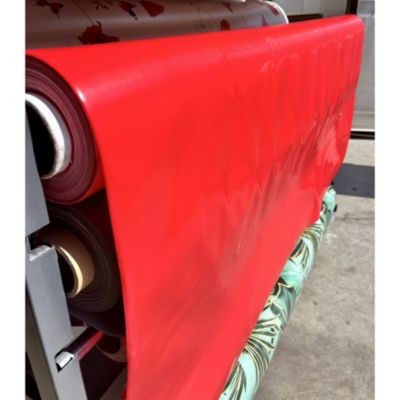 Toile cirée Unie Au mètre Imperméable AntiTâches 350 x 140 cm rouge