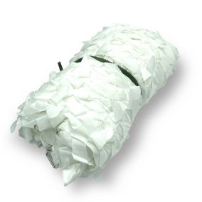 Toile d'ombrage ajourée / filet de camouflage 4 x 5 Blanc