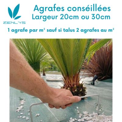 Toile de paillage 130g par m2 Vente au mètre Largeur 5,15m Anti-Mauvaises Herbe Coloris Vert Bache Tissée Grande Largeur 5m