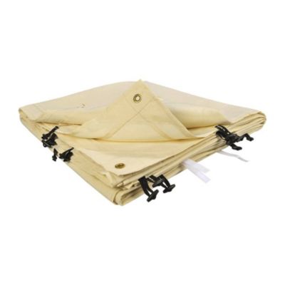 Toile de rechange beige pour tonnelle adossee 4 x 3 M