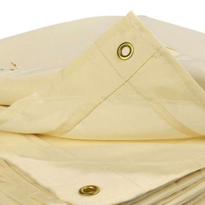 Toile de rechange beige pour tonnelle adossee 4 x 3 M