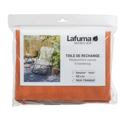Toile de rechange Lafuma pour Maxi Transat orange clémentine