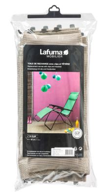 Toile de rechange pour fauteuils Relax - compatible avec gamme RClip - couleur beige seigle - Lafuma LFM2841-8548