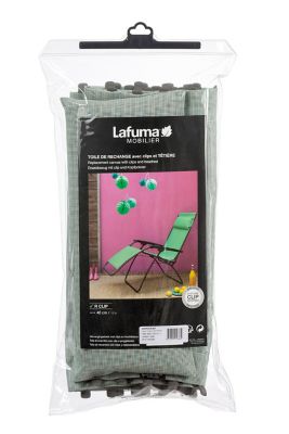 Toile de rechange pour fauteuils Relax - compatible avec gamme RClip - couleur vert tilleul - Lafuma LFM2841_9268