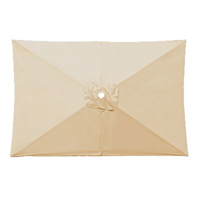 Toile de rechange pour parasol de terrasse, toile de rechange pour parasol rectangulaire, beige, 2 x 3 mètres