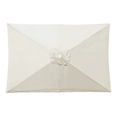 Toile de rechange pour parasol rectangulaire, toile de rechange robuste pour parasol déporté, toile de rechange, blanc cassé,2x3m