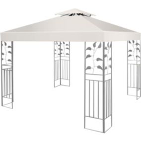 Toile de Rechange pour Pavillon Bâche pour Tonnelle Impermeable Bâche de Tente Fait en Polyester 3M x 3M