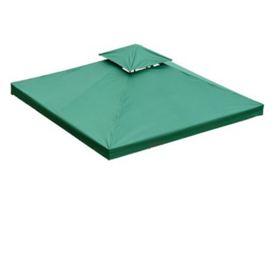 Toile de rechange pour pavillon tonnelle tente 3 x 3 m vert foncé