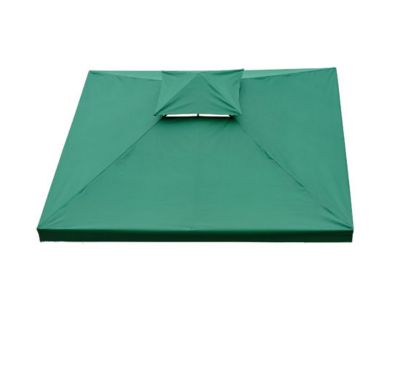 Toile de rechange pour pavillon tonnelle tente 3 x 3 m vert foncé