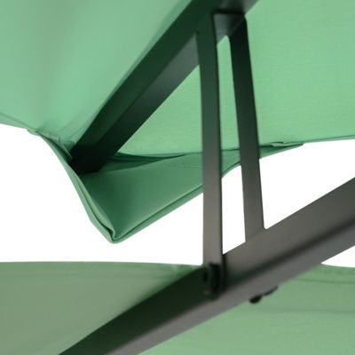 Toile de rechange pour pavillon tonnelle tente 3 x 4 m polyester haute densité 180 g/m² vert