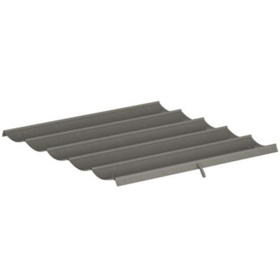 Toile de rechange pour pergola rétractable 3 x 3 m polyester haute densité 180 g/m² imperméabilisé gris