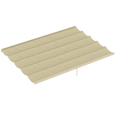 Toile de rechange pour pergola rétractable 4 x 3 m polyester haute densité 180 g/m² imperméabilisé beige