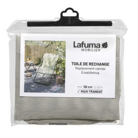 Toile de rechange pour transats - compatible avec gamme Maxi Transat - couleur beige seigle - Lafuma LFM2655_9868