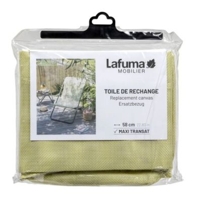 Toile de rechange pour transats - compatible avec gamme Maxi Transat - couleur jaune étamine - Lafuma LFM2655_9267