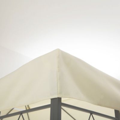 Toile Rechange Tonnelle Toile De Toit De Rechange Pour Pavillon Tonnelle - 300D Toile Imperméable Tente Auvent Haut Toit Rechange Toile Tonnelle