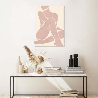 Toile dessin silhouette femme 60 x 90 cm