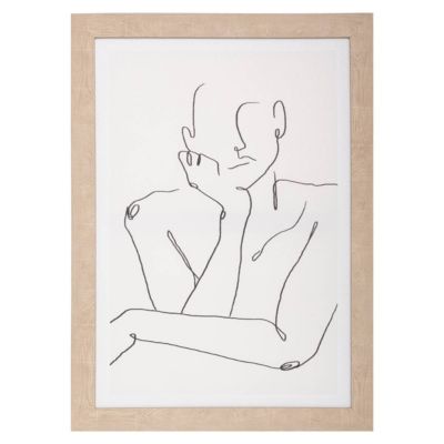 Toile encadrée "Visage" 50x70cm - Atmosphera Créateur d'intérieur