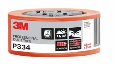 Toile façadier adhésive P334 3M orange, 48mm x 25 m