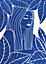 Toile femme bleu bleu Dada Art l.50 x H.70 cm
