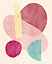 Toile formes roses multicolore Dada Art l.40 x H.500 cm