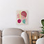 Toile formes roses multicolore Dada Art l.40 x H.500 cm
