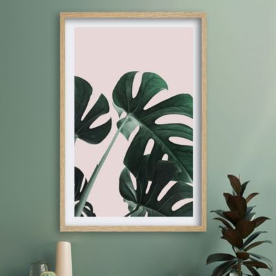 Toile imprimée botanica végétal l.60 x H.90 cm