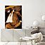 Toile imprimée couleur Femme profil Dada Art orientation portrait l.100 x H.140 x ép.3 cm