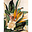 Toile imprimée couleur Terra palmes Dada Art orientation portrait l.62 x H.82 x ép.2,6 cm
