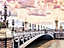 Toile imprimée Dre-Paris Bridge Canvas montée sur châssis bois en pin 60x80 cm