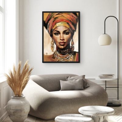 Toile imprimée femme canvas Dada Art l.50 x H.70 cm multicolore