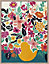 Toile imprimée fleurs Dada Art l.60 x H.80 cm multicolore