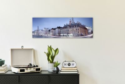 Toile imprimée Lille quai grand-place 35 x 105 cm