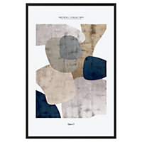 Toile imprimée minimal art Abstract collection figure n°2 l.50 x H.70 cm