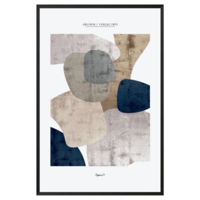 Toile imprimée minimal art Abstract collection figure n°2 l.50 x H.70 cm