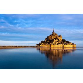 Toile imprimée Mont St Michel Landscape 60X90 montée sur châssis bois en pin 60x90 cm