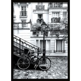 Toile imprimée Paris vélo l.50 x H.70 cm
