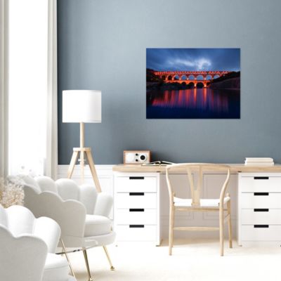Toile imprimée pont du Gard Dada Art montée sur châssis bois en pin 60x80 cm