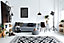 Toile imprimée Règles de la maison Noir & Blanc 55 x 75 cm
