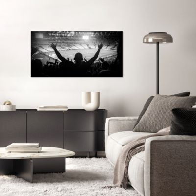 Toile imprimée Stadium montée sur châssis bois en pin 50x100 cm