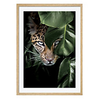 Toile imprimée subtil leopard l.50 x H.70 cm