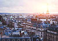 Toile imprimée toits de Paris 60 x 90 cm
