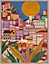 Toile imprimée ville coloré canvas Dada Art l.60 x H.80 cm multicolore