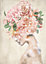 Toile lady fleurs Profil 60 x 80 cm